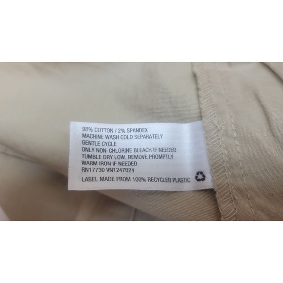 Women's High-Rise Chino Mini Skirt - Wild Fable Beige 10 - Picture 4 of 8